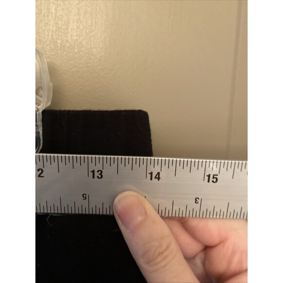 Black Capri No Boundaries Cotton Leggings Juniors Large Stretchy Waste - Picture 2 of 6